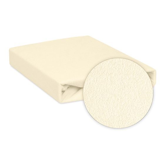 BabyMatex Nepromokavé froté prostěradlo 140x70cm KRÉMOVÉ