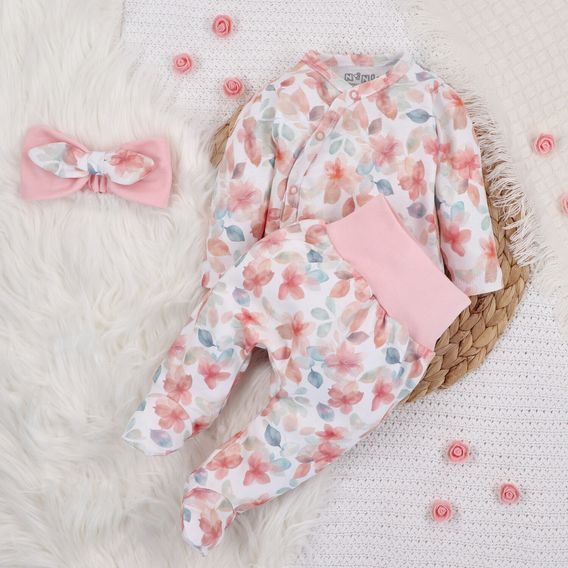 NINI Zavinovací body dlouhý rukáv Blossom KVĚTY