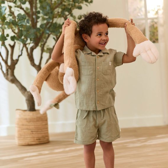 Little Dutch Opička plyšová XL Safari Friends 82cm