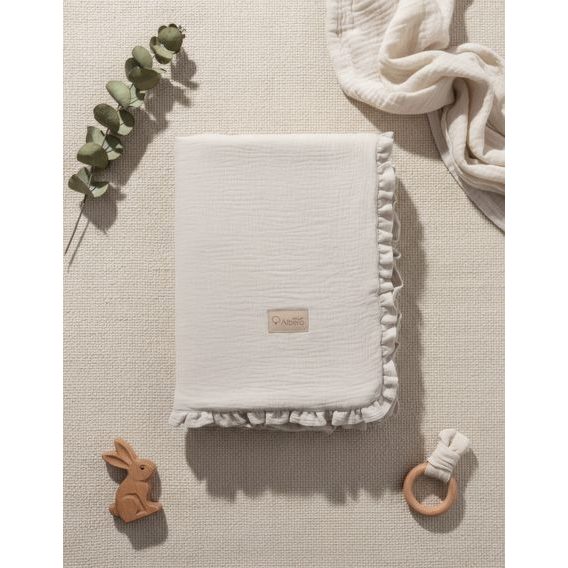 Albero Mio Zateplená mušelínová dětská deka ŠALVĚJOVÁ