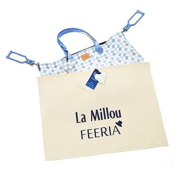 La Millou Luxusní set kabelka a taštička FEERIA Large, DREAMCATCHER GREY by Katarzyna Zielinska