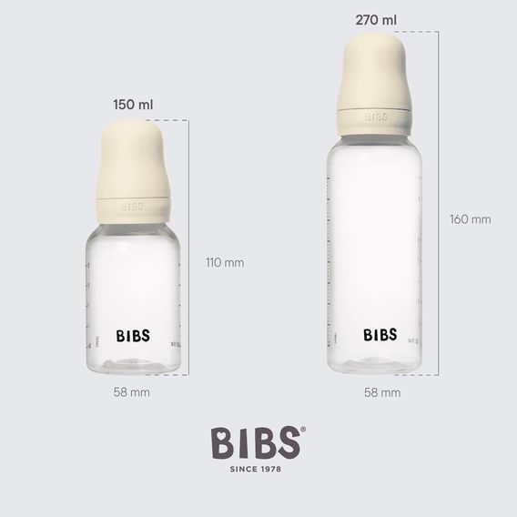 BIBS Kojenecká láhev antikoliková kaučuk 150ml BLUSH