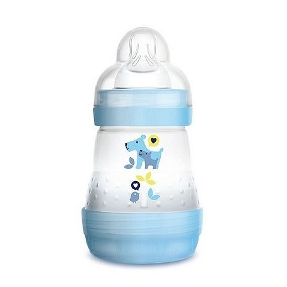 MAM Láhev samosterilizační Anti-Colic 160ml, 0m+ - MODRÁ