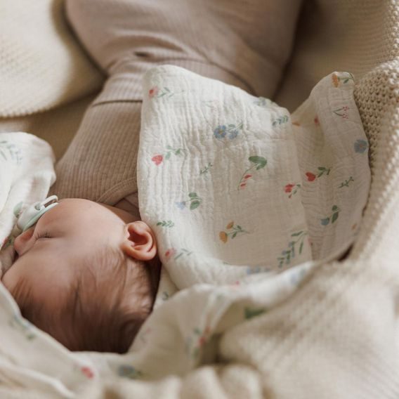 BabyOno Mušelínové pleny 3ks KYTIČKY