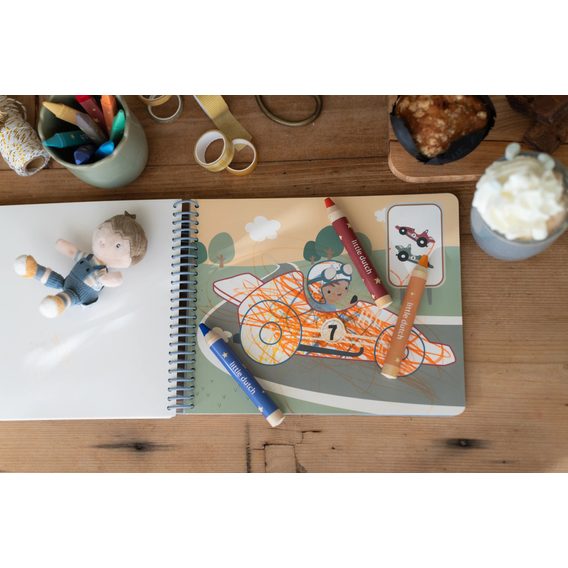 Little Dutch Omalovánky s pastelkami Jim Doprava