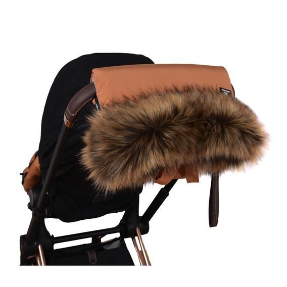 Cottonmoose Rukávník s kožíškem SVĚTLE ŠEDÝ