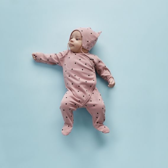 PINOKIO Overal zavinovací Tres Bien puntíky STARORŮŽOVÁ