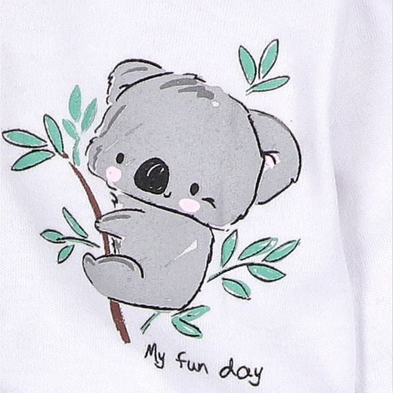 NINI Overal Koala BÍLÝ