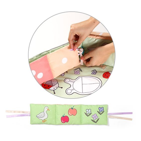 BabyOno Hrací deka s hrazdičkou FUNNY FARM