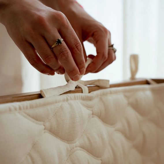 Little Dutch Mušelínový mantinel organic Pure SOFT WHITE