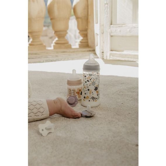 Suavinex Wonderland kojenecká láhev 150ml RŮŽOVÁ