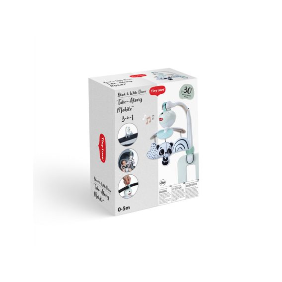 Tiny Love Hudební kolotoč na cesty Black & White