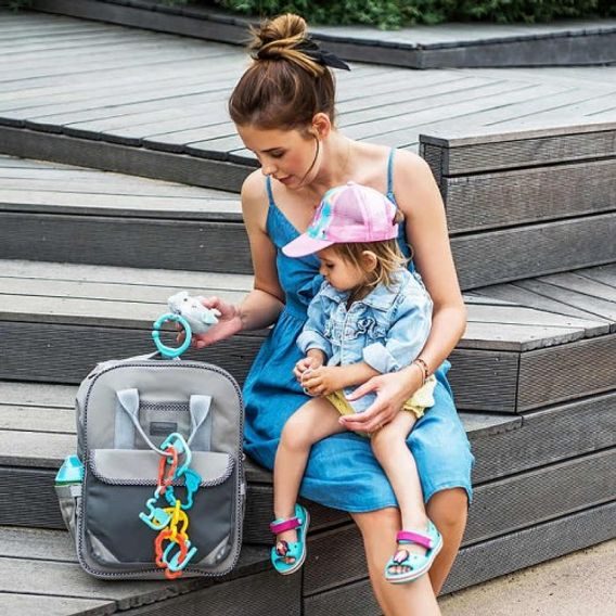 BabyOno Přebalovací batoh LONDON STYLE - GREY