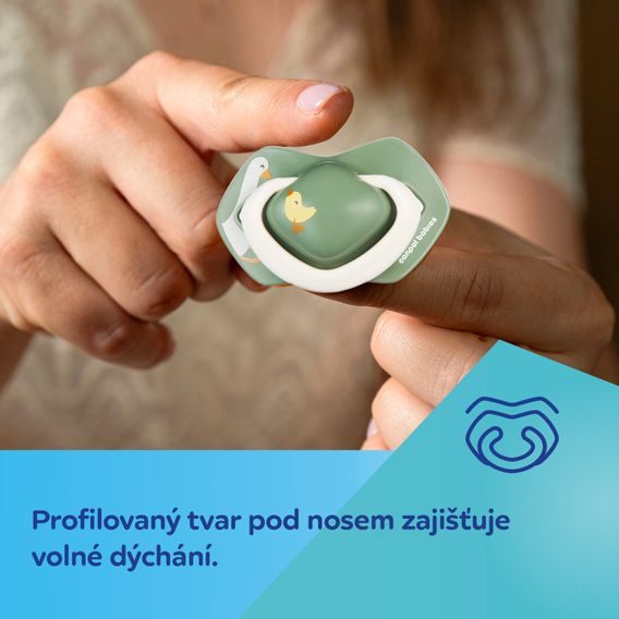 Canpol babies Dudlík 6-18m silikon symetrický 2ks GOOSE