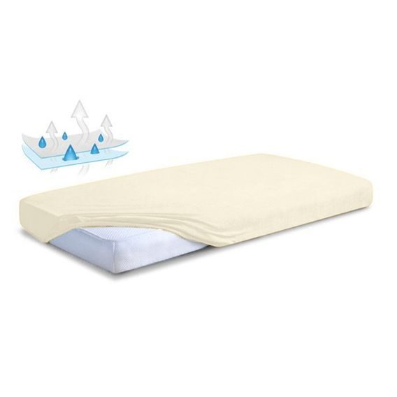 BabyMatex Nepromokavé froté prostěradlo 120x60cm KRÉMOVÉ