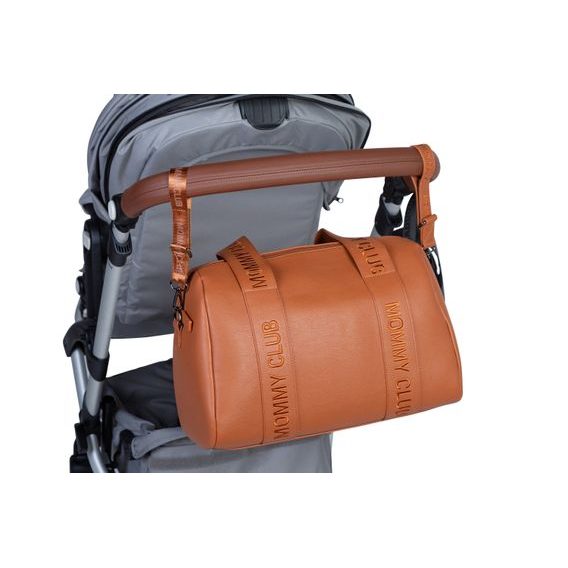 Childhome Přebalovací taška Mommy Club Signature Vegan Leather Brown