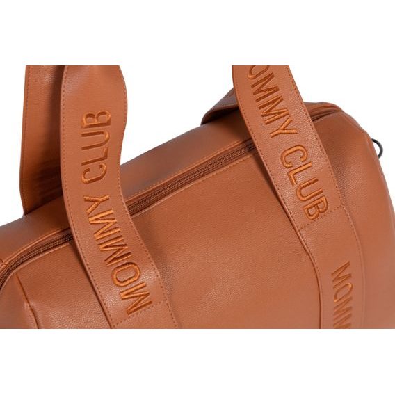 Childhome Přebalovací taška Mommy Club Signature Vegan Leather Brown