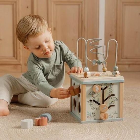 Little Dutch Kostka s aktivitami dřevěná Forest Friends