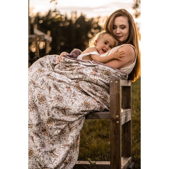 Makaszka Zateplená deka "XL" Cotton (150x200) MYSTERY OF FLOWERS