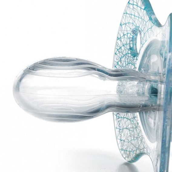 Suavinex Swan dudlík 0-4m fyziologický silikon ŠEDÝ KORUNKA