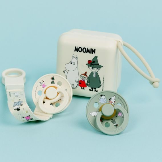 BIBS Moomin Krabička na dudlíky IVORY