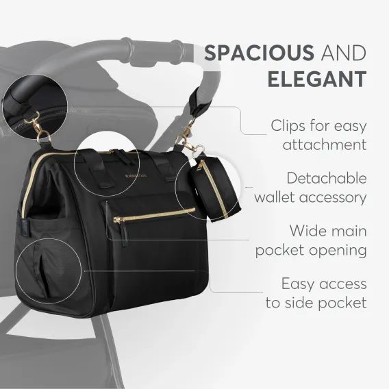 KikkaBoo Přebalovací taška Maxi Black