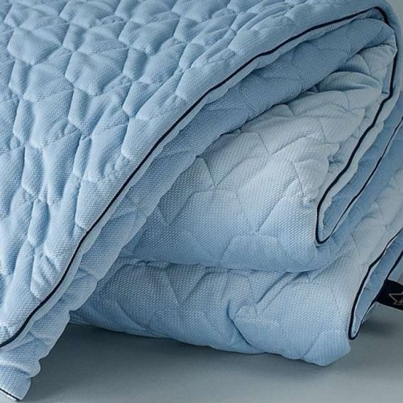 La Millou Luxusní prošívaná deka VELVET s výplní vel.XL - POWDER BLUE