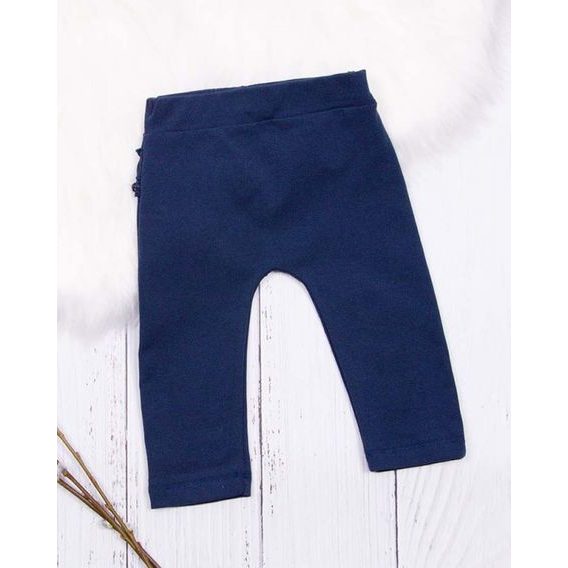 Mrofi Legíny s volánky na zadečku Lea TMAVĚ MODRÉ