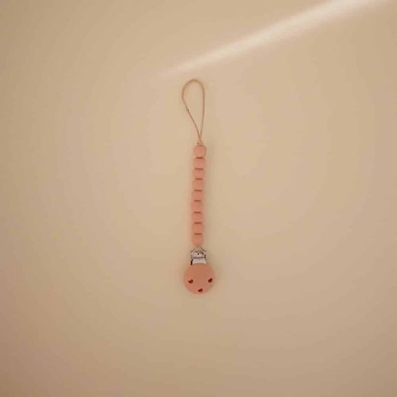 Mushie Klip na dudlík Hera POWDER PINK