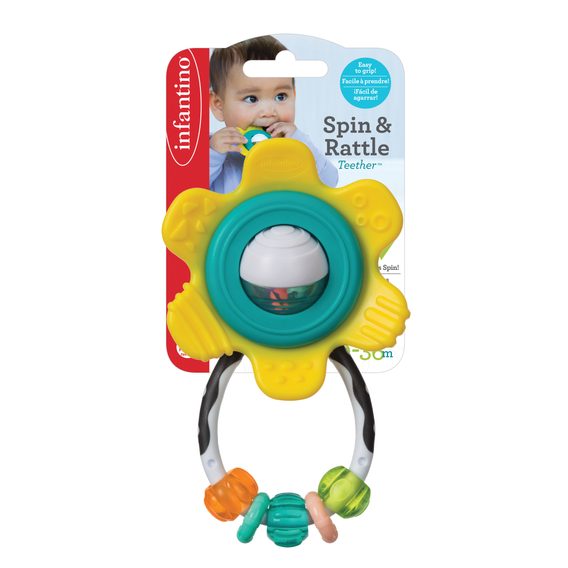 Infantino Chrastítko Kytka žlutá