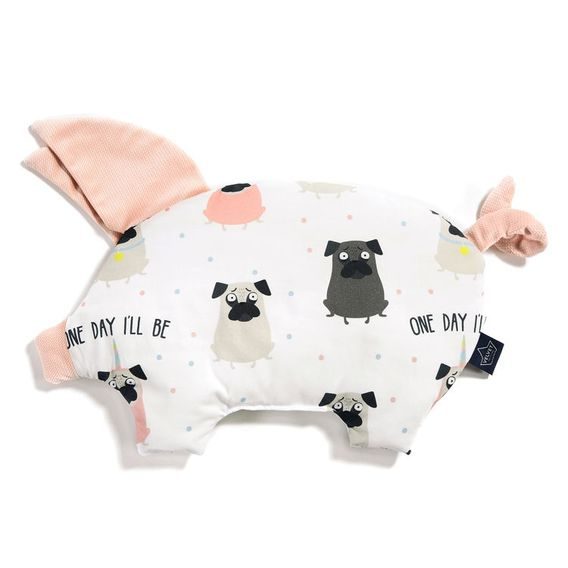 La Millou Polštářek Sleepy Pig Velvet/Cotton - DOGGY UNICORN & POWDER PINK