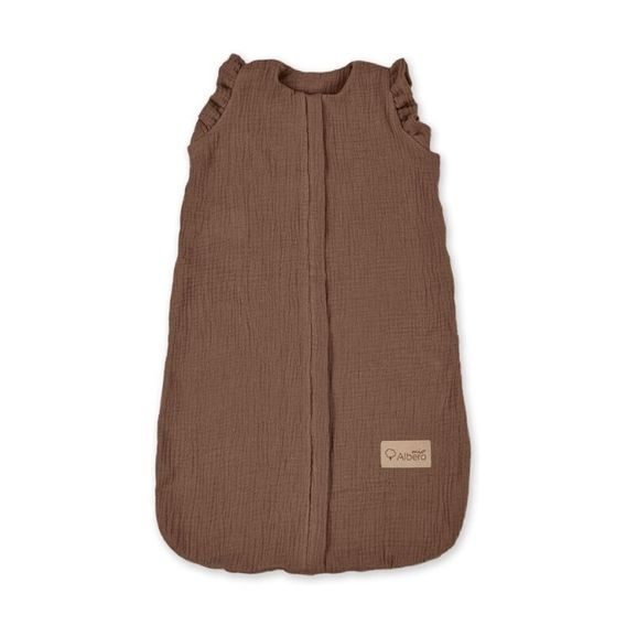 Albero Mio Letní mušelínový spací pytel 4-12m (CC8) ČOKOLÁDOVÁ