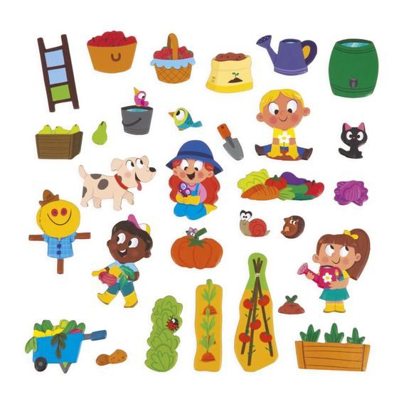 Janod Magnetická kniha Magnetistories ZAHRADA