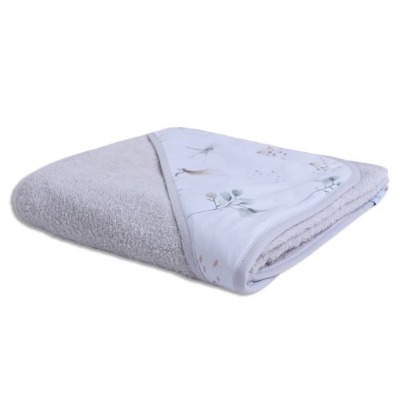 BabyMatex Osuška s kapucí 100x100cm Maxi č.42 SVĚTLE ŠEDÁ NEW