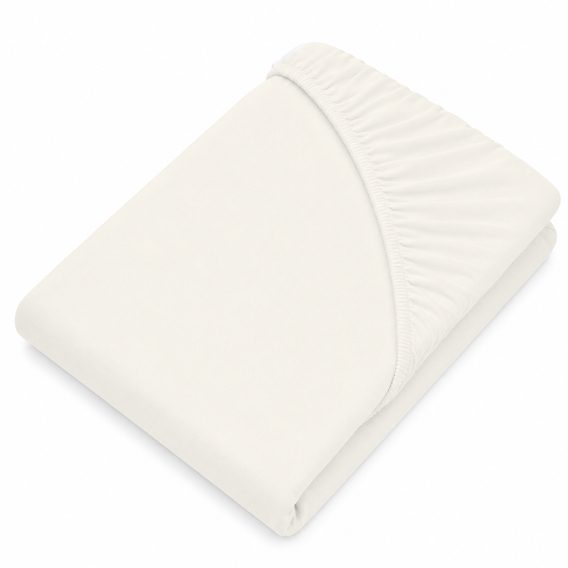 Pro Mrňousky Prostěradlo do postýlky jersey 120x60 cm KRÉMOVÉ