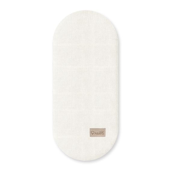 Albero Mio Mušelínové prostěradlo do kočárku 2ks Vanilková / Béžová