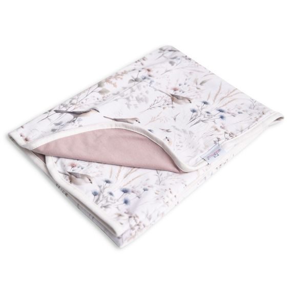 BabyMatex Dětská deka INES (75x100) KVĚTY A PTÁČCI