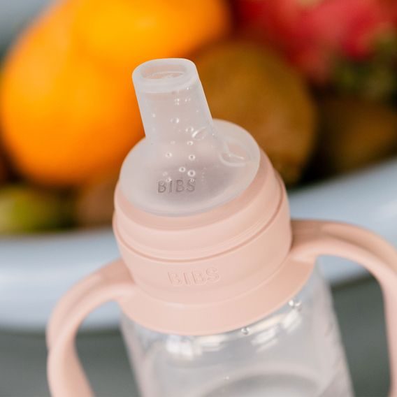 BIBS Hrnek se silikonovým pítkem 150ml BLUSH 6m+