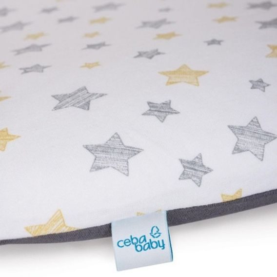 Ceba baby Potah na měkkou přebalovací podložku 75x72cm (2ks) - Grey Stars/Yellow Stars