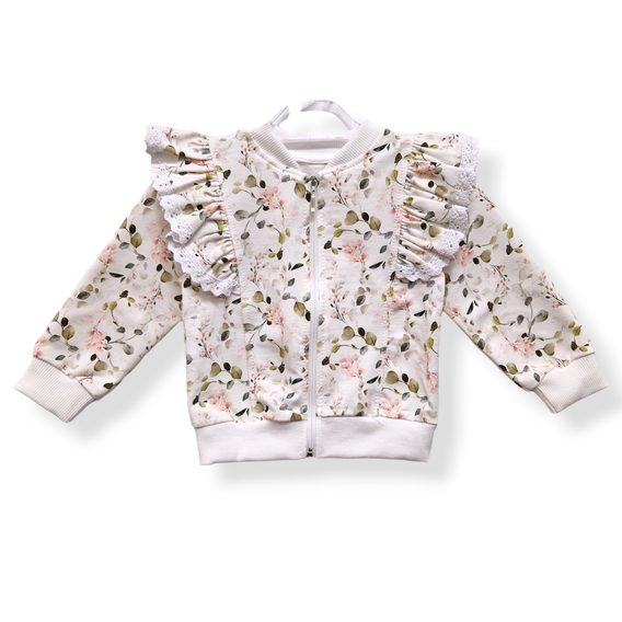 Le Bebe Mikina + sukýnka Akvarelové květy