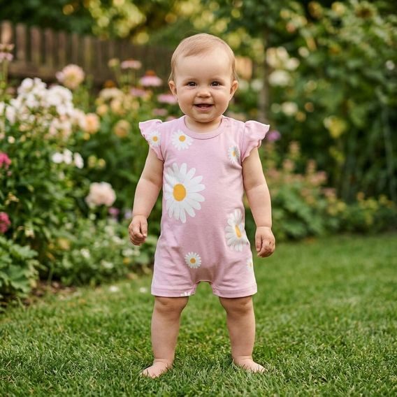 PINOKIO Letní overal Daisy RŮŽOVÁ