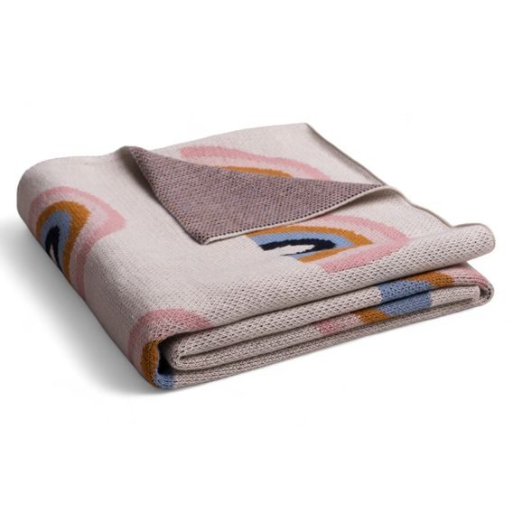 BabyMatex Pletená deka Rainbow (80x100) DUHA