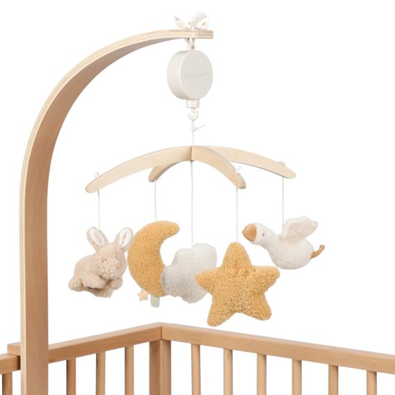 Little Dutch Dřevěný hudební kolotoč Newborn Naturals