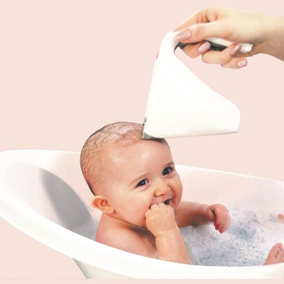 Shnuggle Washy koupací konvička bílo-šedá
