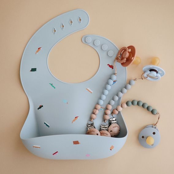 Mushie Klip na dudlík Eva CLOUDY MAUVE