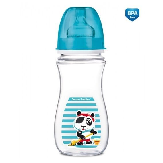 Canpol babies Kojenecká láhev EasyStart PIRÁTI 300ml - TYRYSOVÁ