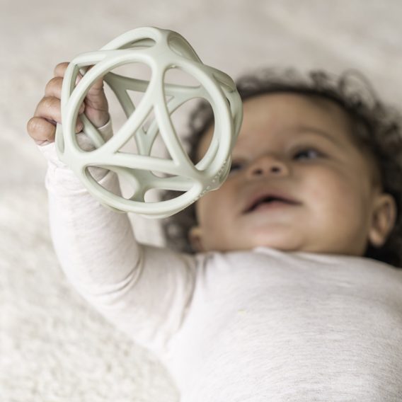 Little Dutch Senzorický silikonový míček GREEN