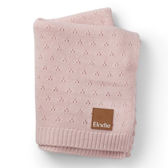 Elodie Details Pletená deka Pointelle - Misty Pink