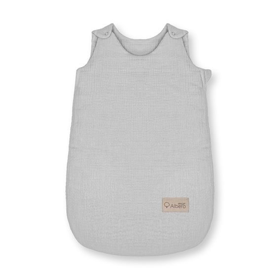 Albero Mio Mušelínový spací pytel 0-4m ŠEDÁ (CC3)