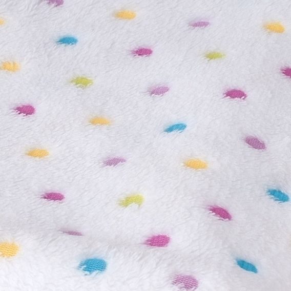 BabyMatex Dětská deka Milly (75x100) PUNTÍKY BÍLÁ